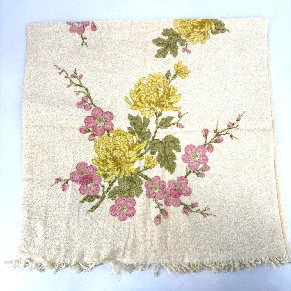 Sears floral 45x24 fringe